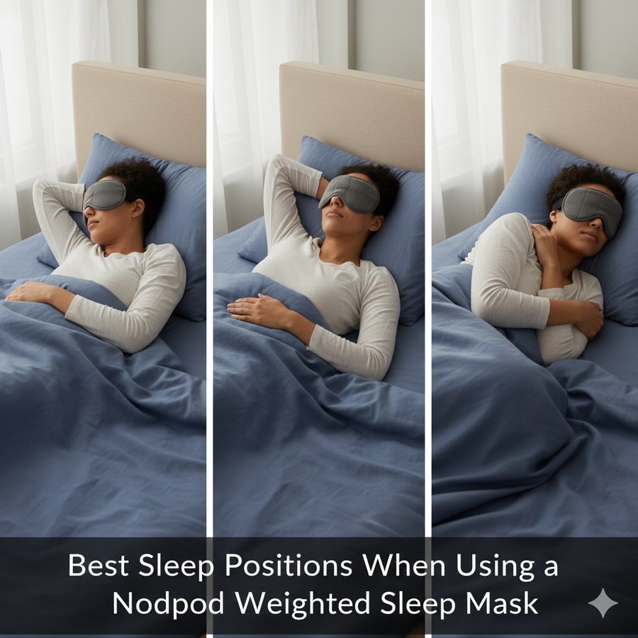 Best Sleep Positions When Using a Nodpod Weighted Sleep Mask