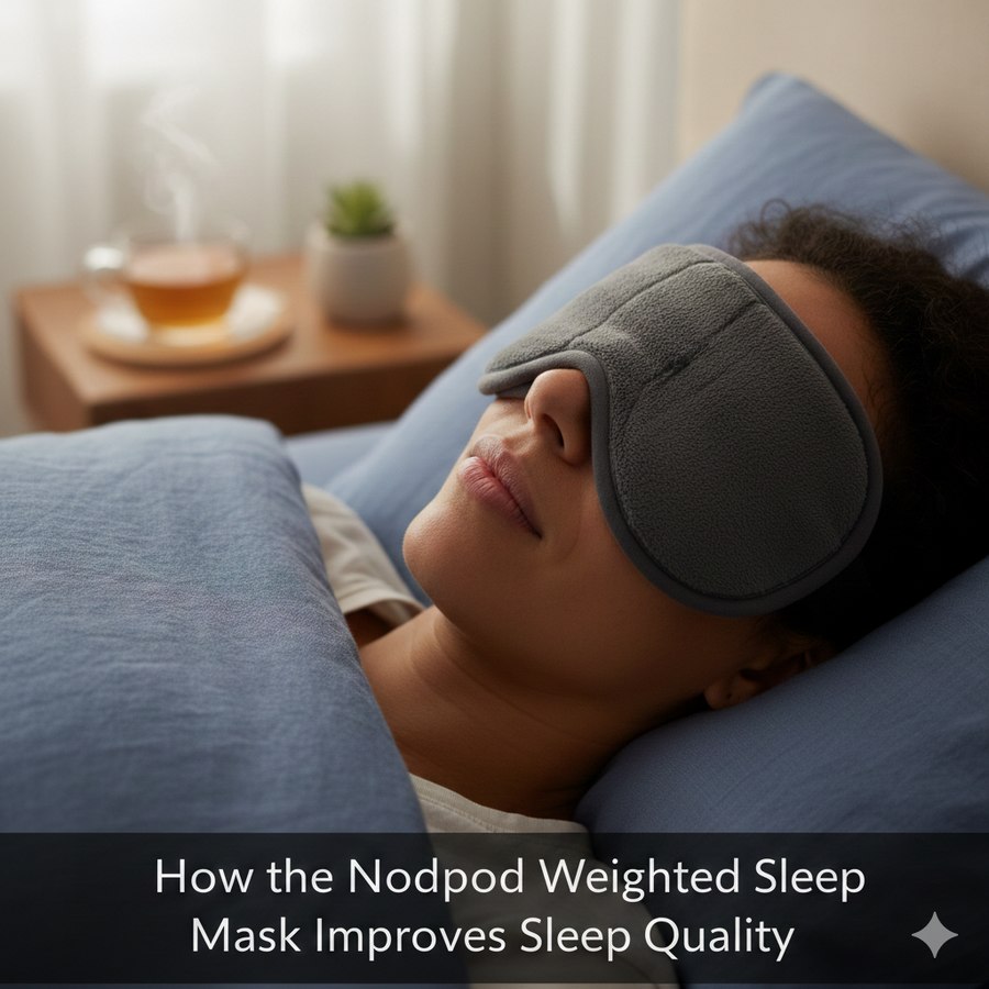 How the Nodpod Weighted Sleep Mask Improves Sleep Quality